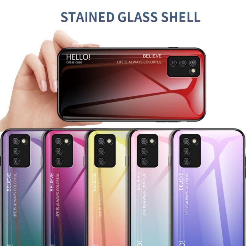 Mobilcover Samsung Galaxy A03s Hej Hærdet Glas