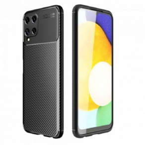 Cover Samsung Galaxy A22 4G Fleksibel Kulfibertekstur