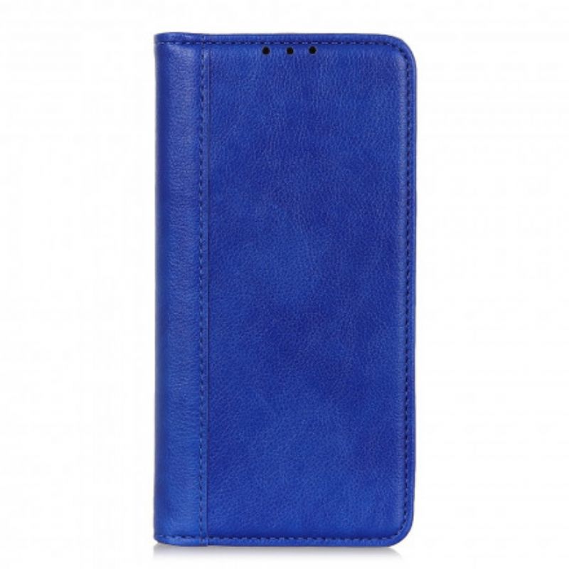 Cover Samsung Galaxy A22 4G Flip Cover Split Litchi-læderversion