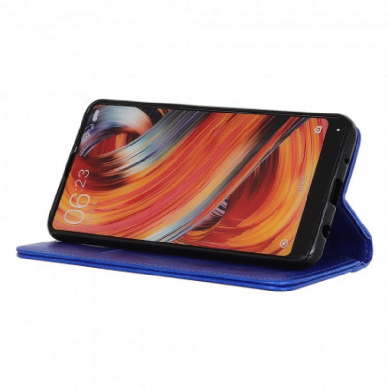 Cover Samsung Galaxy A22 4G Flip Cover Split Litchi-læderversion