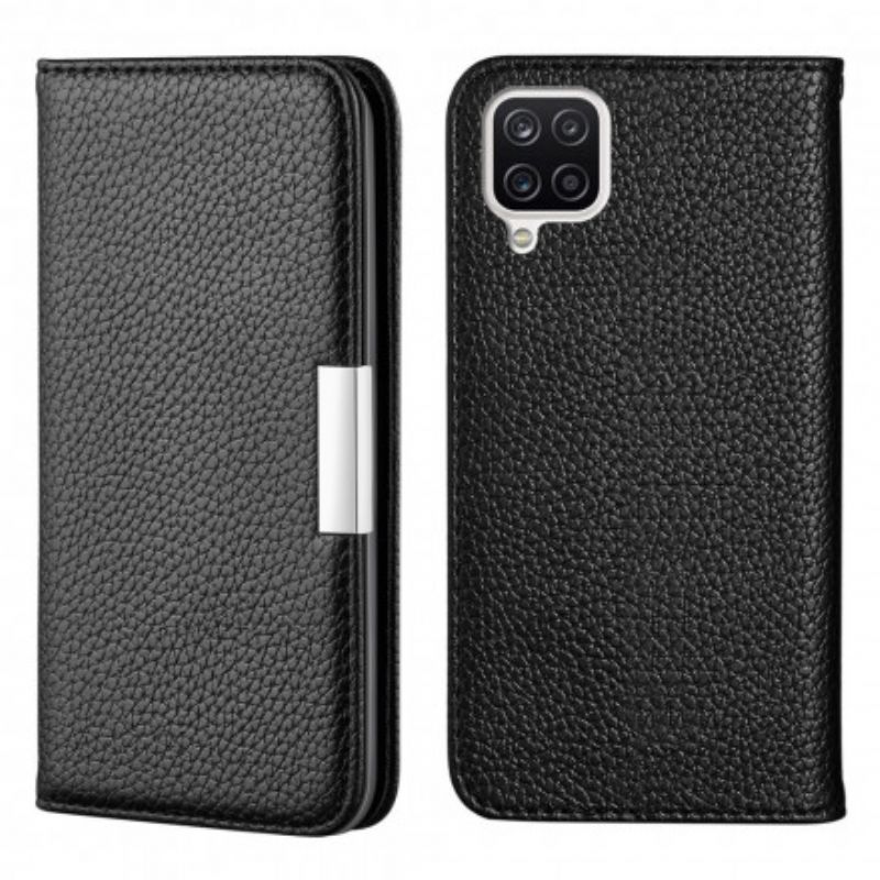 Cover Samsung Galaxy A22 4G Flip Cover Ultra Chic Litchi Imiteret Læder