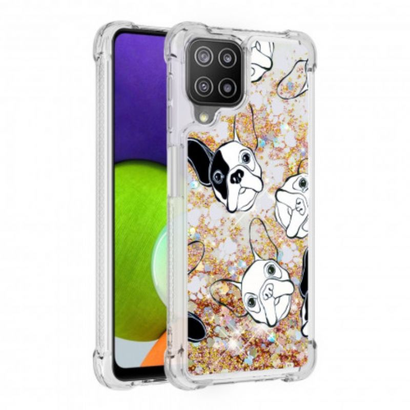 Cover Samsung Galaxy A22 4G Hr Glitter Dog