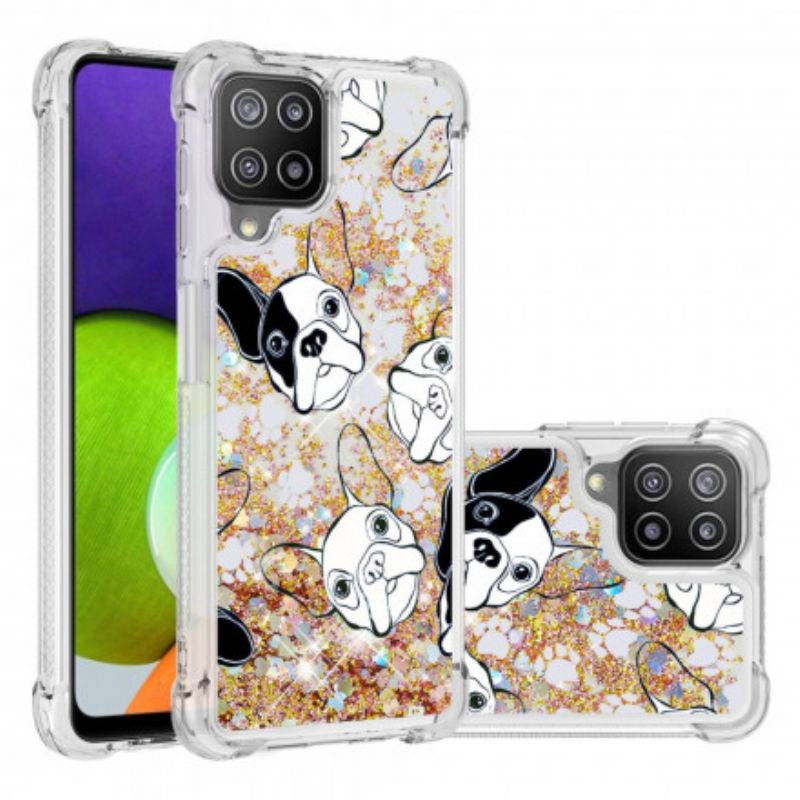 Cover Samsung Galaxy A22 4G Hr Glitter Dog