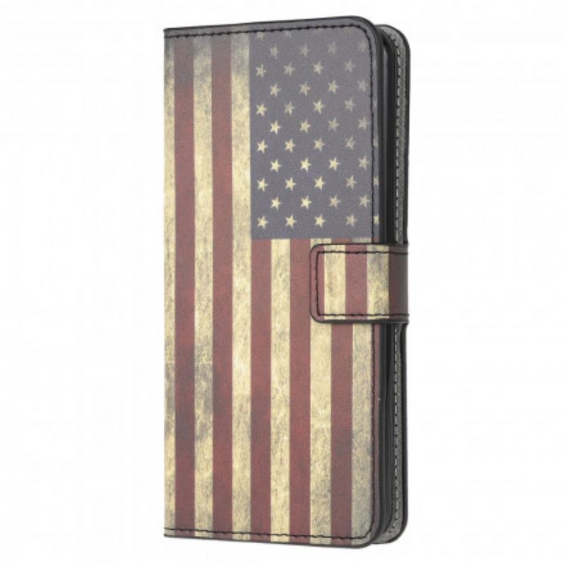 Flip Cover Samsung Galaxy A22 4G Amerikansk Flag