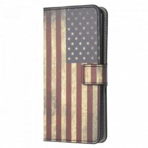 Flip Cover Samsung Galaxy A22 4G Amerikansk Flag