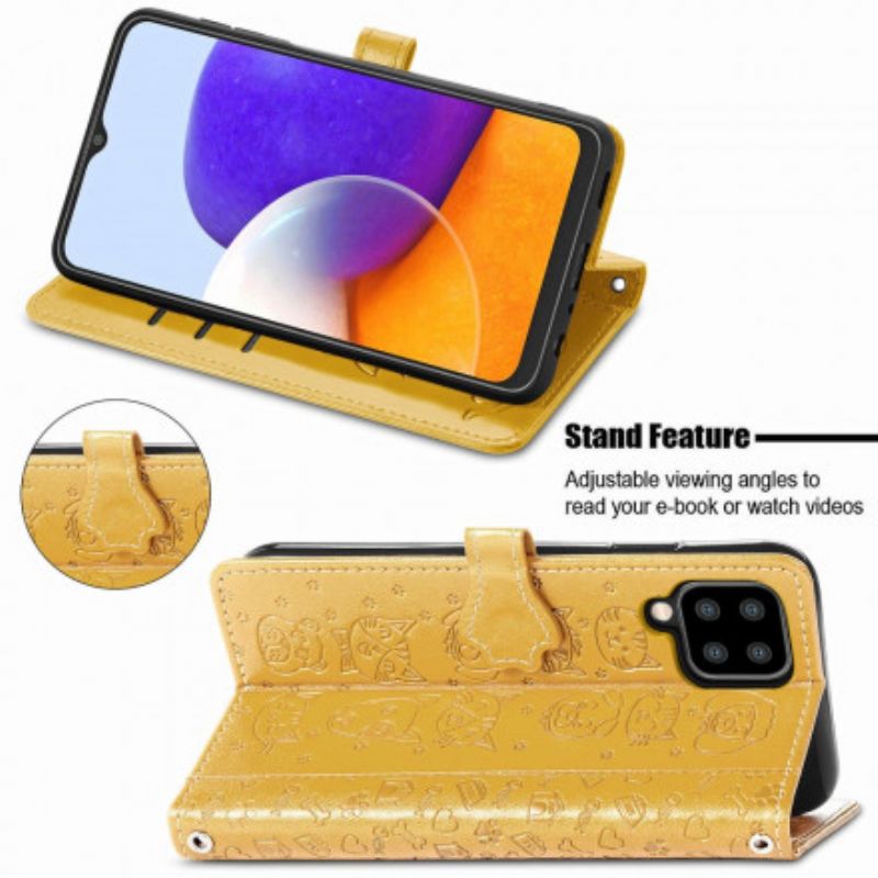 Flip Cover Samsung Galaxy A22 4G Animerede Dyr