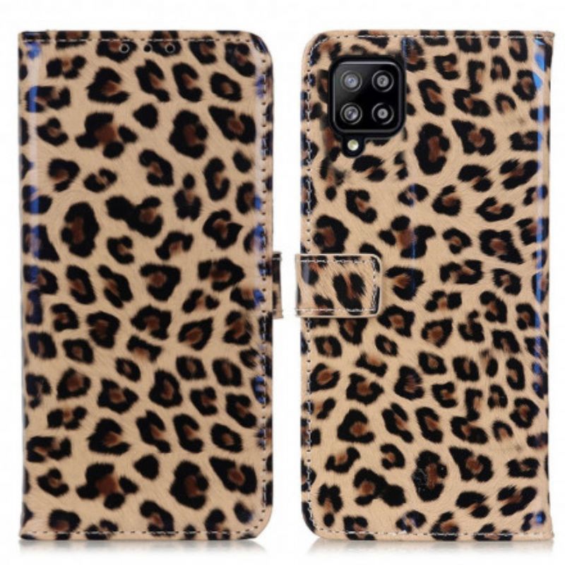 Flip Cover Samsung Galaxy A22 4G Enkelt Leopard