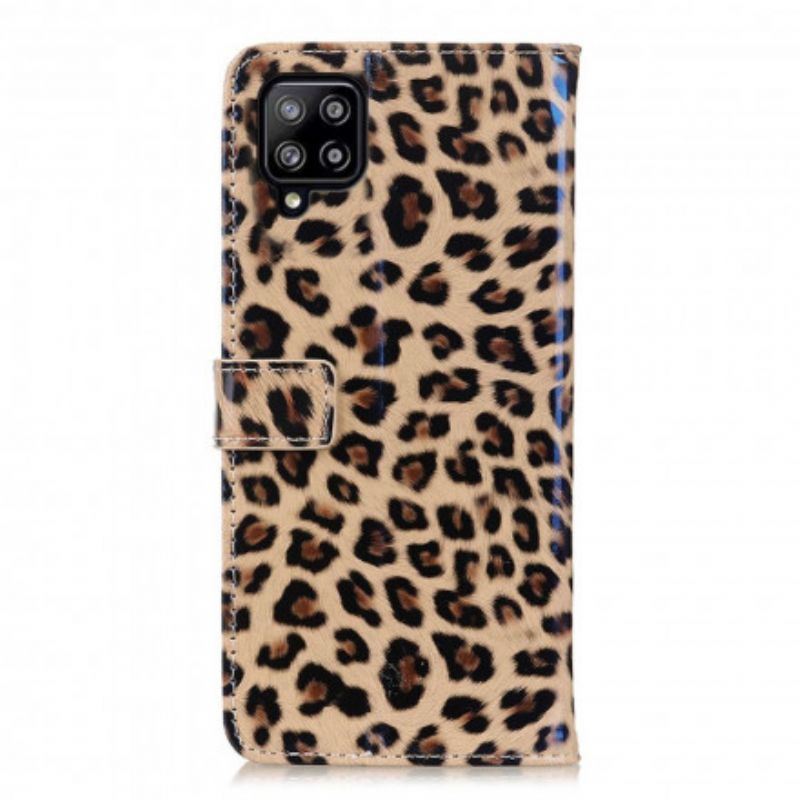 Flip Cover Samsung Galaxy A22 4G Enkelt Leopard