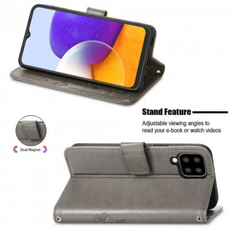 Flip Cover Samsung Galaxy A22 4G Firkløver