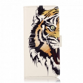 Flip Cover Samsung Galaxy A22 4G Hærd Tiger