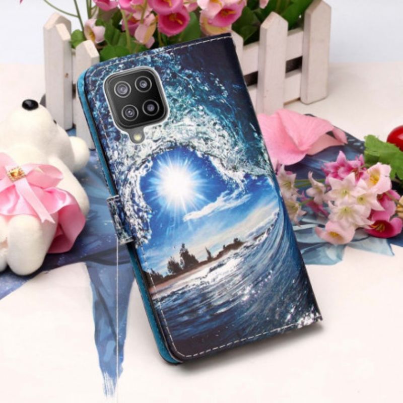 Flip Cover Samsung Galaxy A22 4G Kiff The Wave