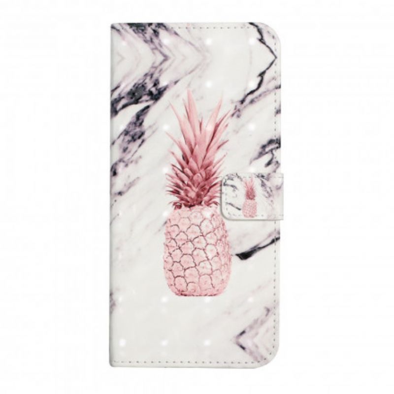 Flip Cover Samsung Galaxy A22 4G Lys Ananas