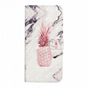 Flip Cover Samsung Galaxy A22 4G Lys Ananas