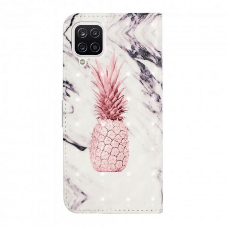 Flip Cover Samsung Galaxy A22 4G Lys Ananas