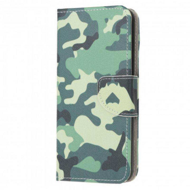 Flip Cover Samsung Galaxy A22 4G Militær Camouflage