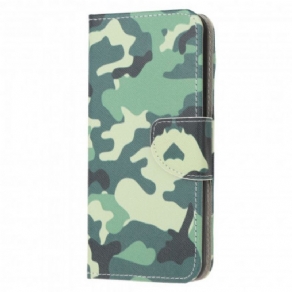 Flip Cover Samsung Galaxy A22 4G Militær Camouflage