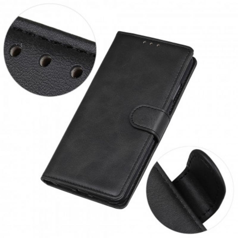 Flip Cover Samsung Galaxy A22 4G Retro Mat Lædereffekt