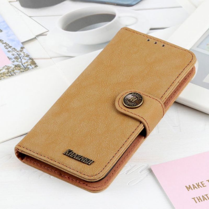 Flip Cover Samsung Galaxy A22 4G Retro Split Kunstlæder Khazneh