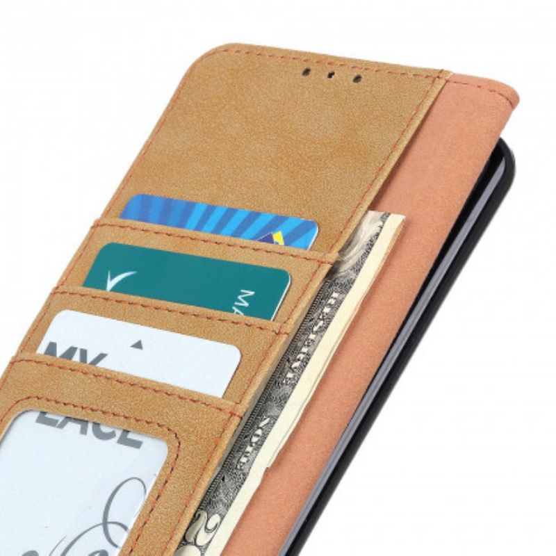 Flip Cover Samsung Galaxy A22 4G Retro Split Kunstlæder Khazneh