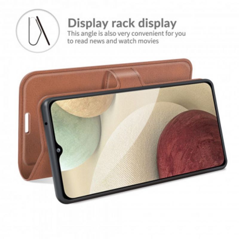 Flip Cover Samsung Galaxy A22 4G Slankt Kunstlæder