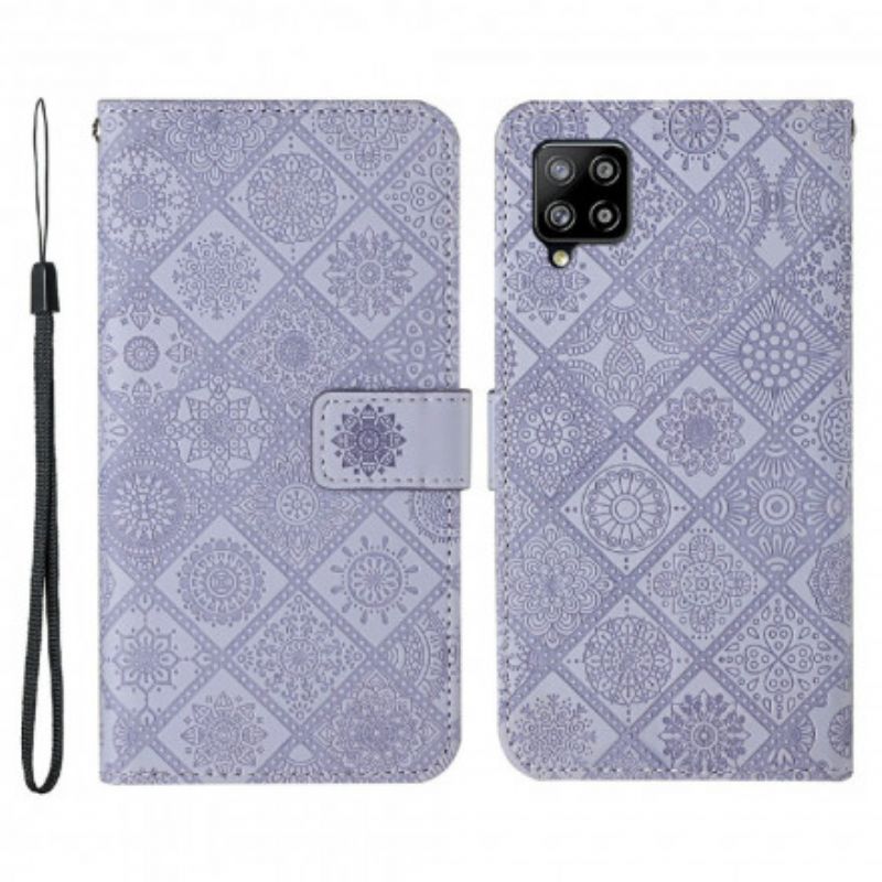 Flip Cover Samsung Galaxy A22 4G Væppemønster