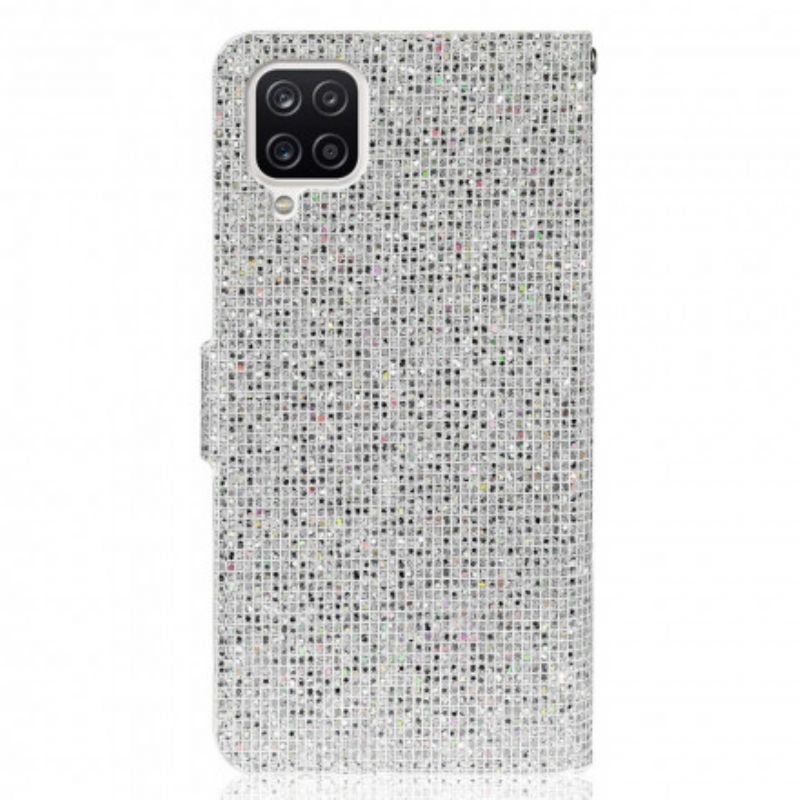 Læder Cover Samsung Galaxy A22 4G Pailletter S Design