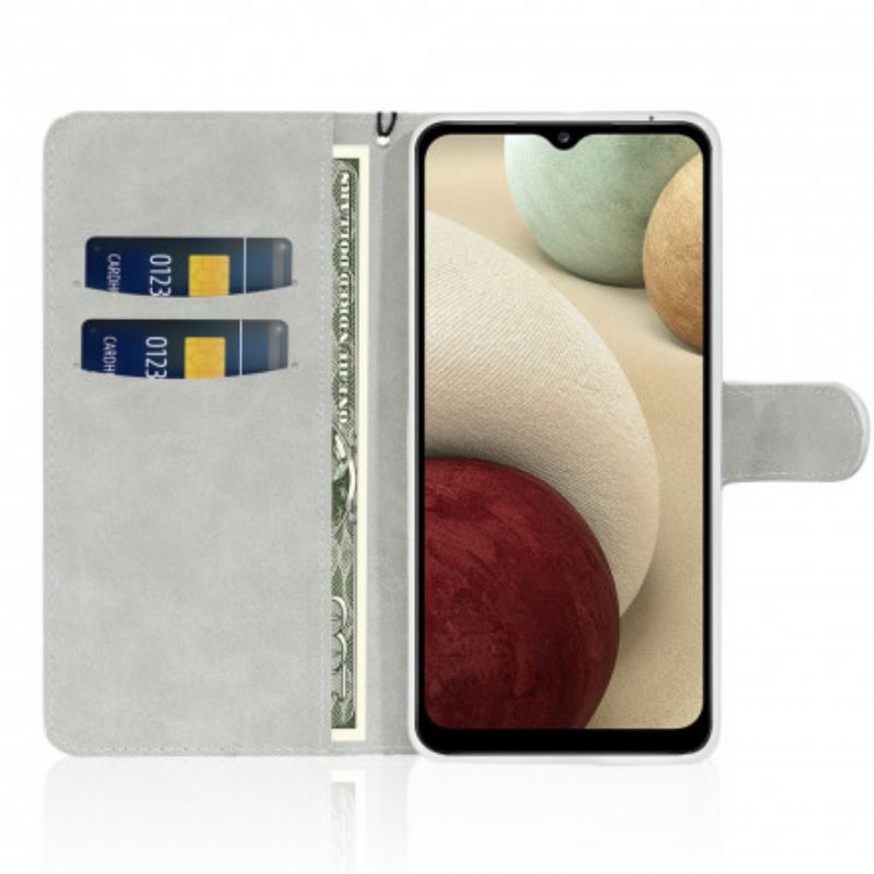 Læder Cover Samsung Galaxy A22 4G Pailletter S Design