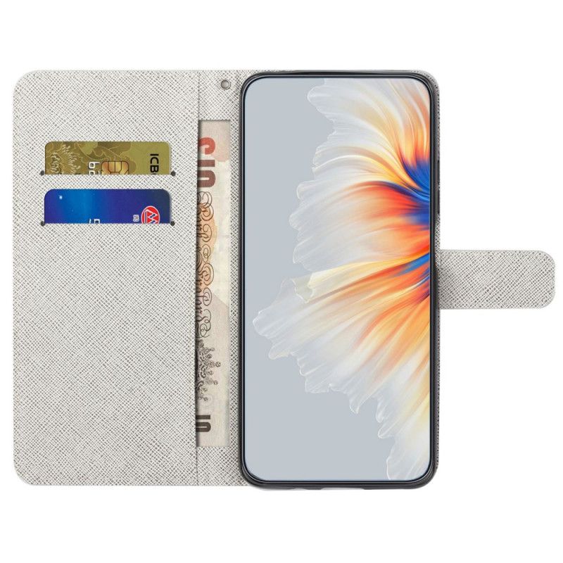 Flip Cover OnePlus 10T 5G Med Snor Lunar Strap Blomster