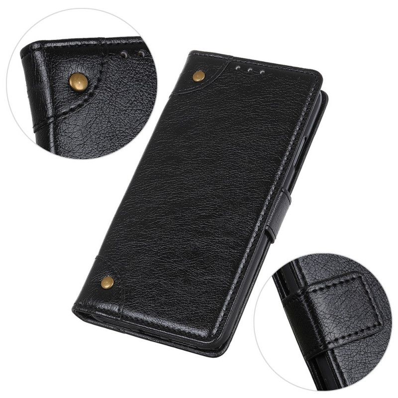 Flip Cover OnePlus 10T 5G Vintage Nitter Nappa Læder Stil