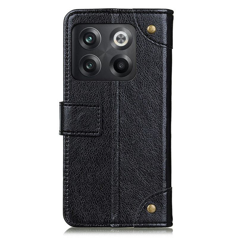 Flip Cover OnePlus 10T 5G Vintage Nitter Nappa Læder Stil