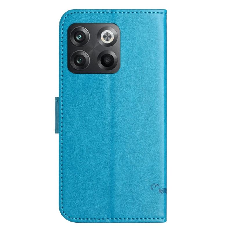 Læder Cover OnePlus 10T 5G Blomster