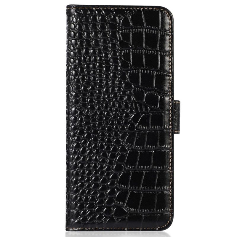 Læder Cover OnePlus 10T 5G Rfid Crocodile Style