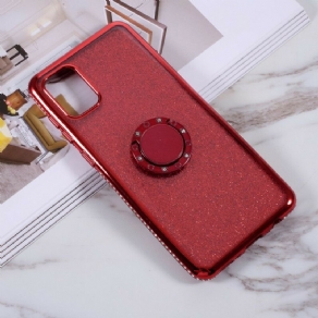 Cover Samsung Galaxy A31 Pailletter Og Diamantring-støtte