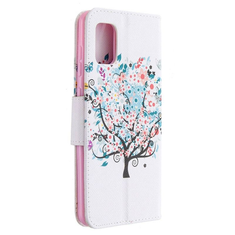 Flip Cover Samsung Galaxy A31 Blomstret Træ