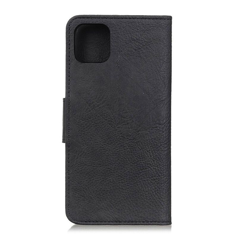 Flip Cover Samsung Galaxy A31 Mat Litchi Lædereffekt