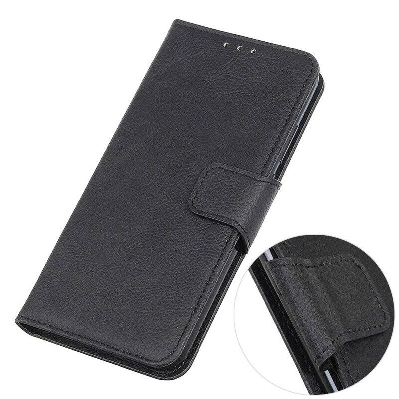 Flip Cover Samsung Galaxy A31 Mat Litchi Lædereffekt