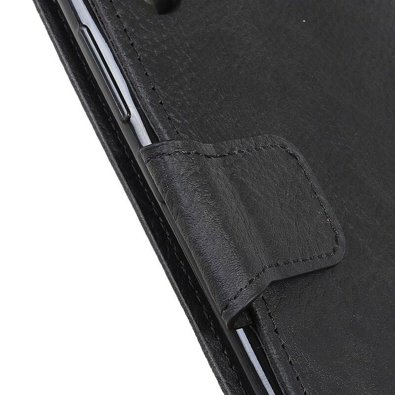 Flip Cover Samsung Galaxy A31 Mat Litchi Lædereffekt