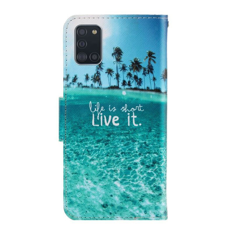 Flip Cover Samsung Galaxy A31 Med Snor Lev Det Strappy