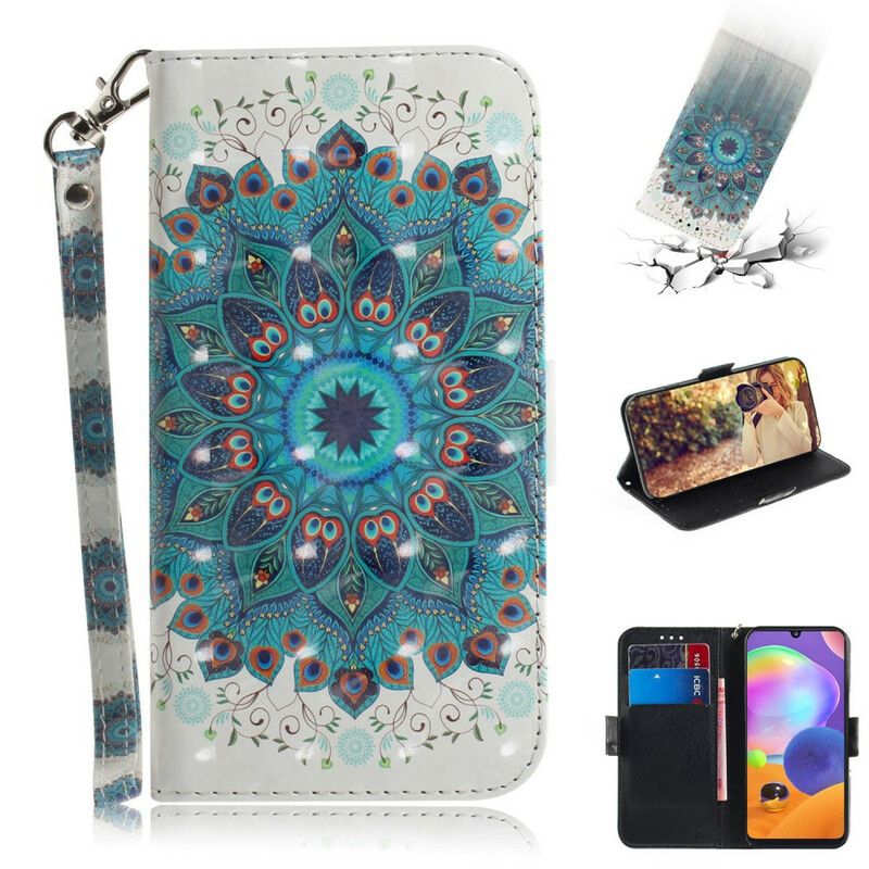 Flip Cover Samsung Galaxy A31 Med Snor Masterful Strappy Mandala