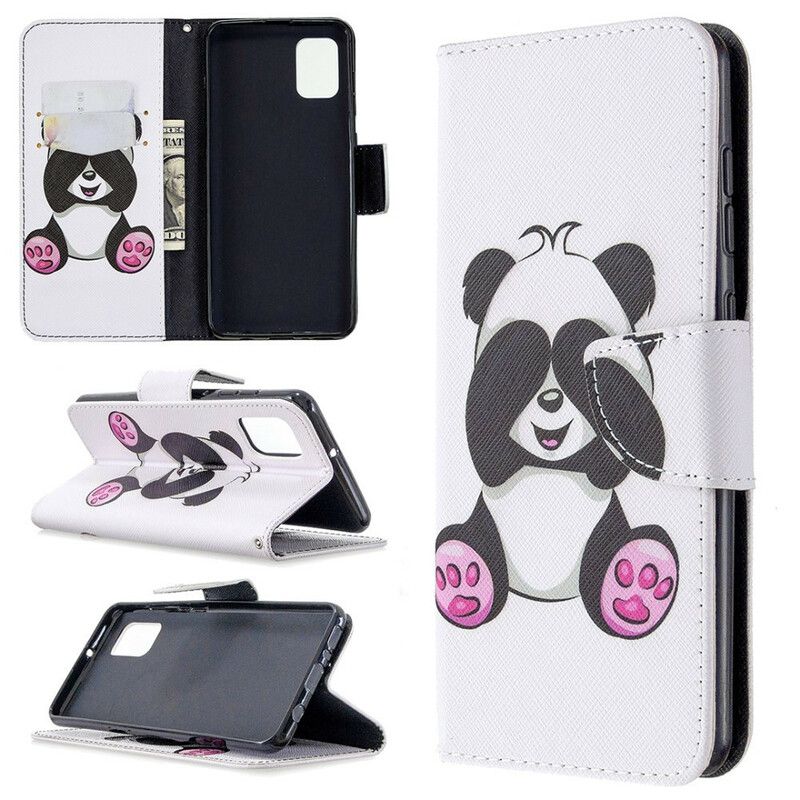 Flip Cover Samsung Galaxy A31 Panda Sjov