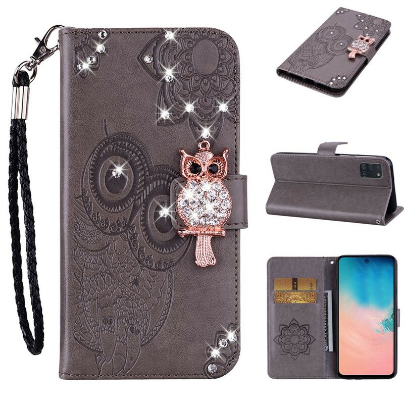 Flip Cover Samsung Galaxy A31 Ugle Mandala Og Charm