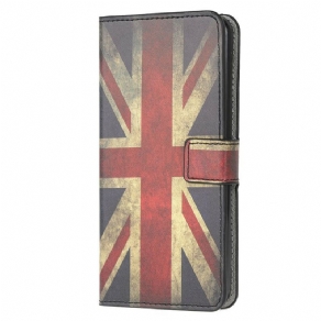 Læder Cover Samsung Galaxy A31 Englands Flag