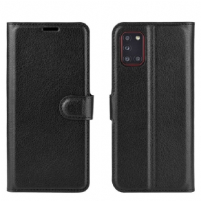 Læder Cover Samsung Galaxy A31 Klassisk