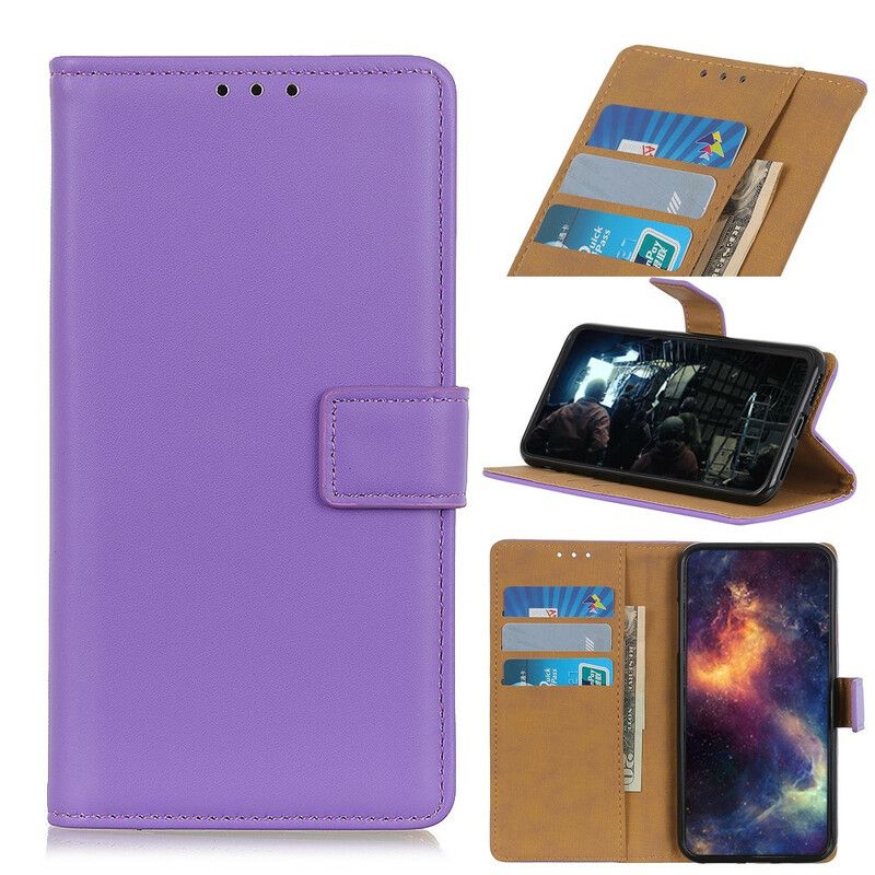 Læder Cover Samsung Galaxy A31 Simpelt Kunstlæder