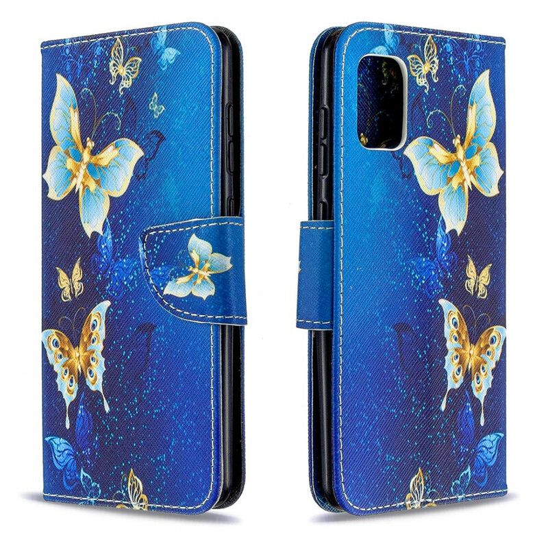 Læder Cover Samsung Galaxy A31 Sommerfuglekonger