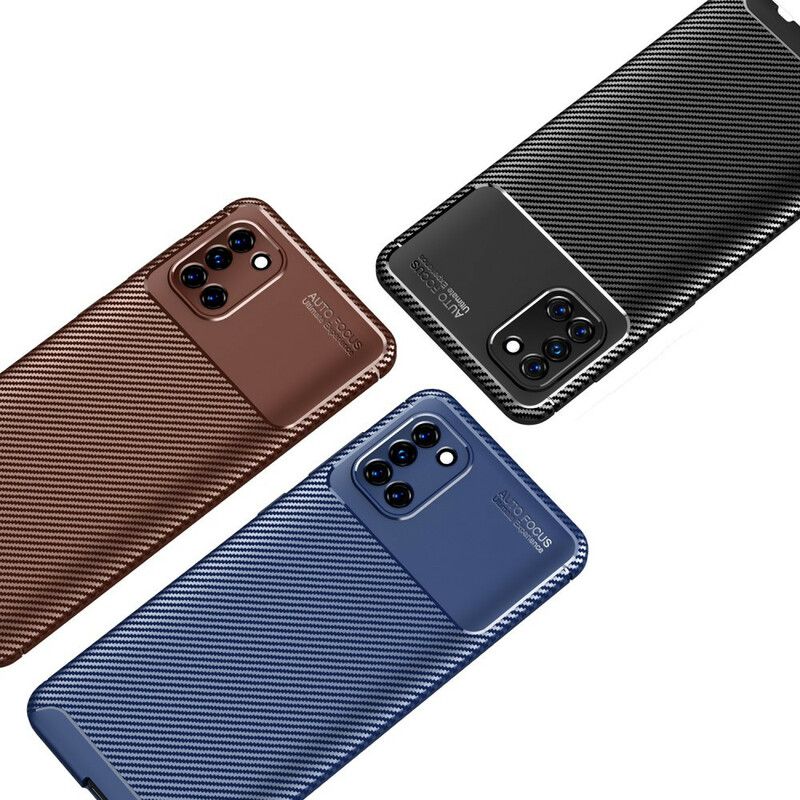 Mobilcover Samsung Galaxy A31 Fleksibel Kulfibertekstur