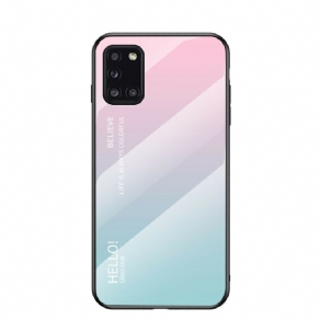 Mobilcover Samsung Galaxy A31 Hej Hærdet Glas