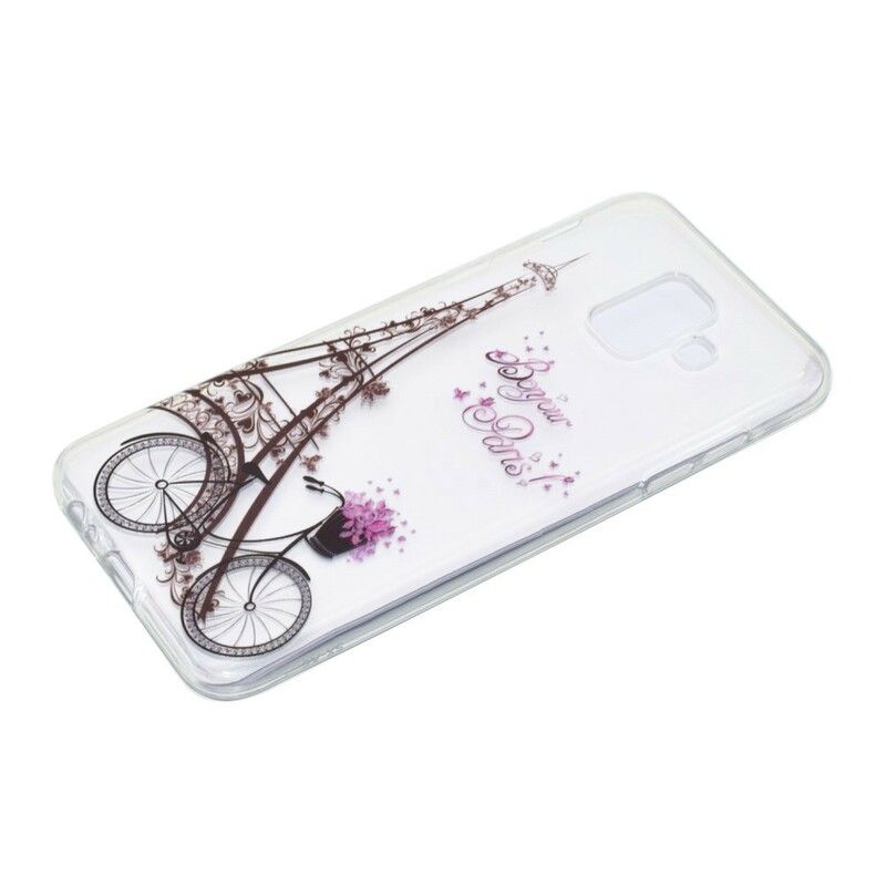 Cover Samsung Galaxy A6 Transparent Bonjour Paris