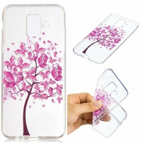 Cover Samsung Galaxy A6 Transparent Sommerfugletræ