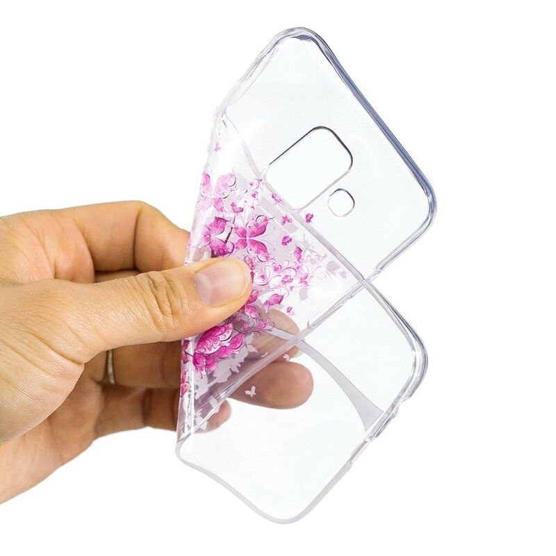 Cover Samsung Galaxy A6 Transparent Sommerfugletræ